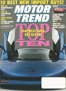 MOTOR TREND 1990 NOV - TOP TEN, BMW M5, MORRISON ZR1